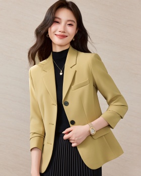 Slim black coat niche personality business suit