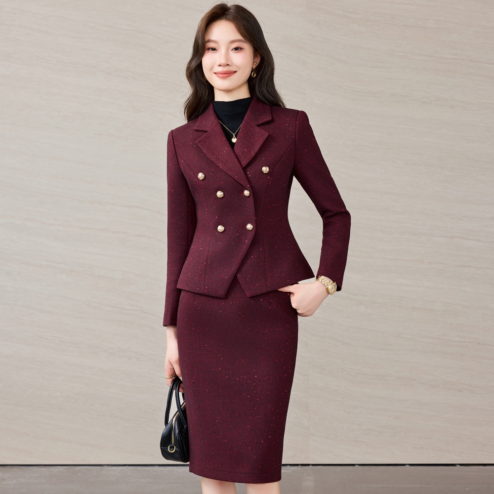 Package hip skirt business suit 2pcs set for women
