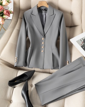 Profession short sleeve slim tender business suit 2pcs set