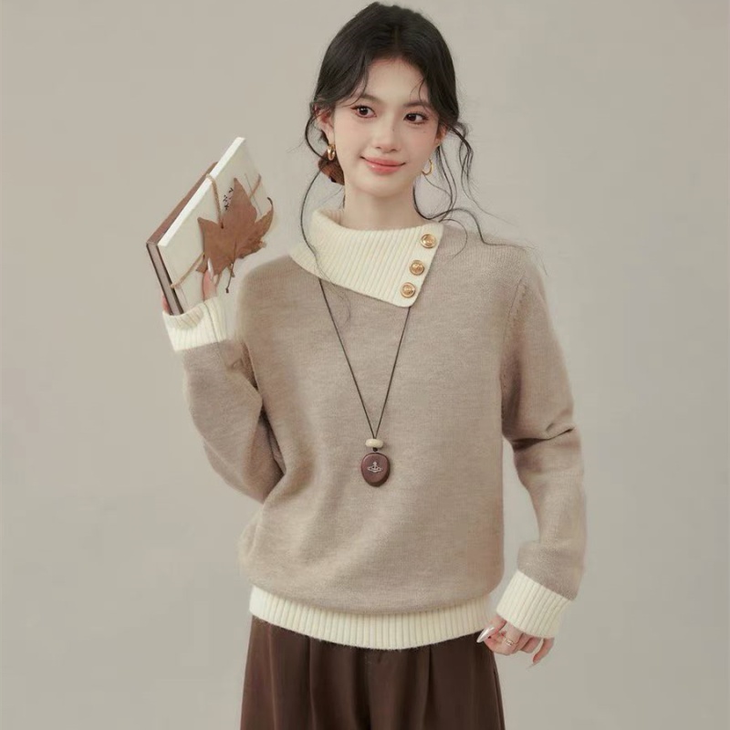 Pullover tops autumn and winter sweater for women