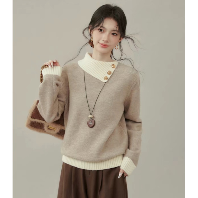 Pullover tops autumn and winter sweater for women