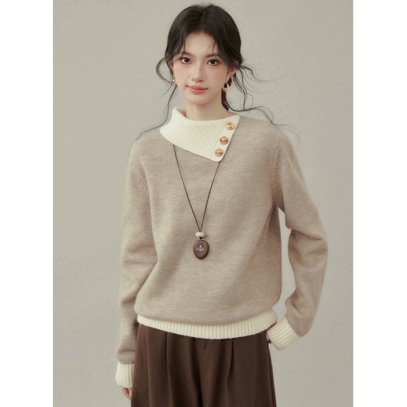 Pullover tops autumn and winter sweater for women