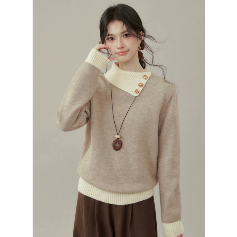 Pullover tops autumn and winter sweater for women