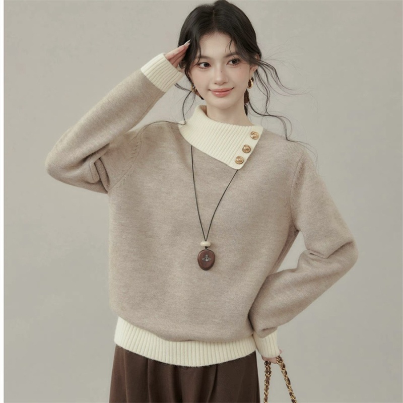 Pullover tops autumn and winter sweater for women