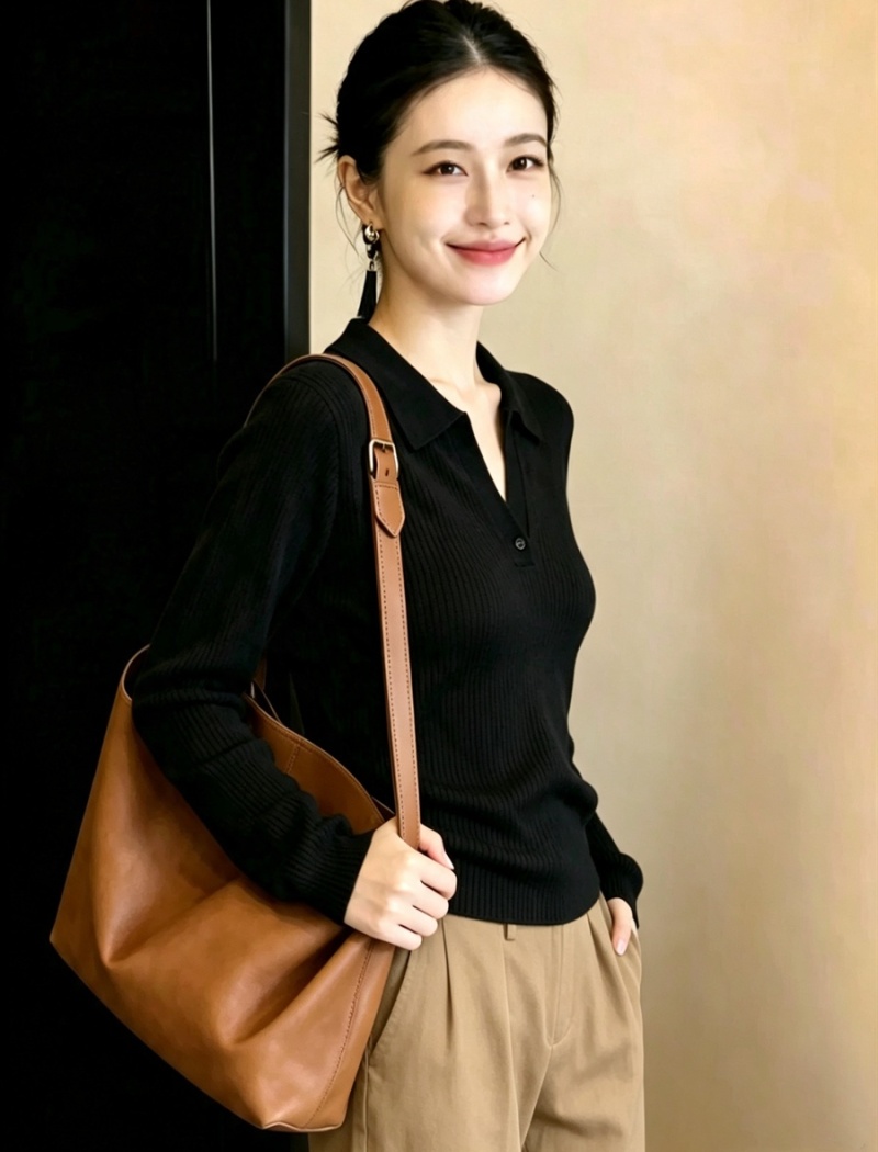 Slim autumn bottoming shirt inside the ride sweater