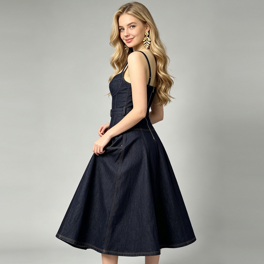 Summer clipping stereoscopic dress binding sling vest