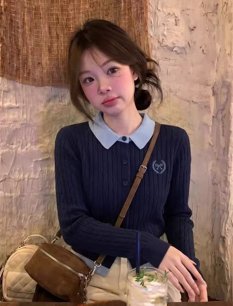 College style cardigan Korean style tops for women