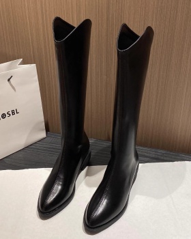 Winter small fellow thigh boots pointed boots for women