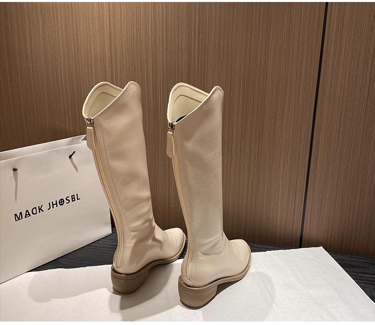 Winter small fellow thigh boots pointed boots for women