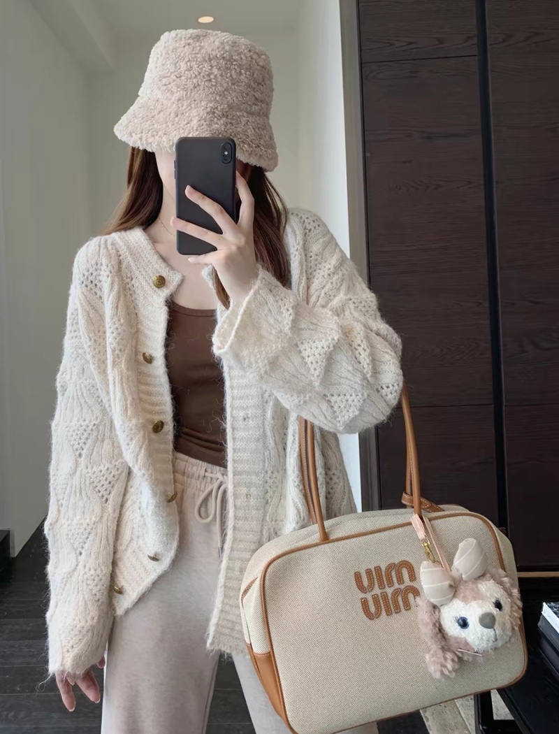 Autumn and winter coat knitted cardigan for women