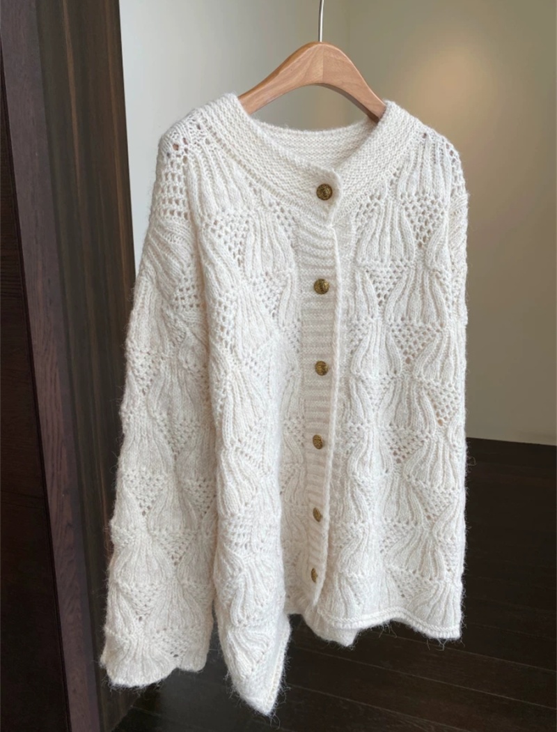 Autumn and winter coat knitted cardigan for women