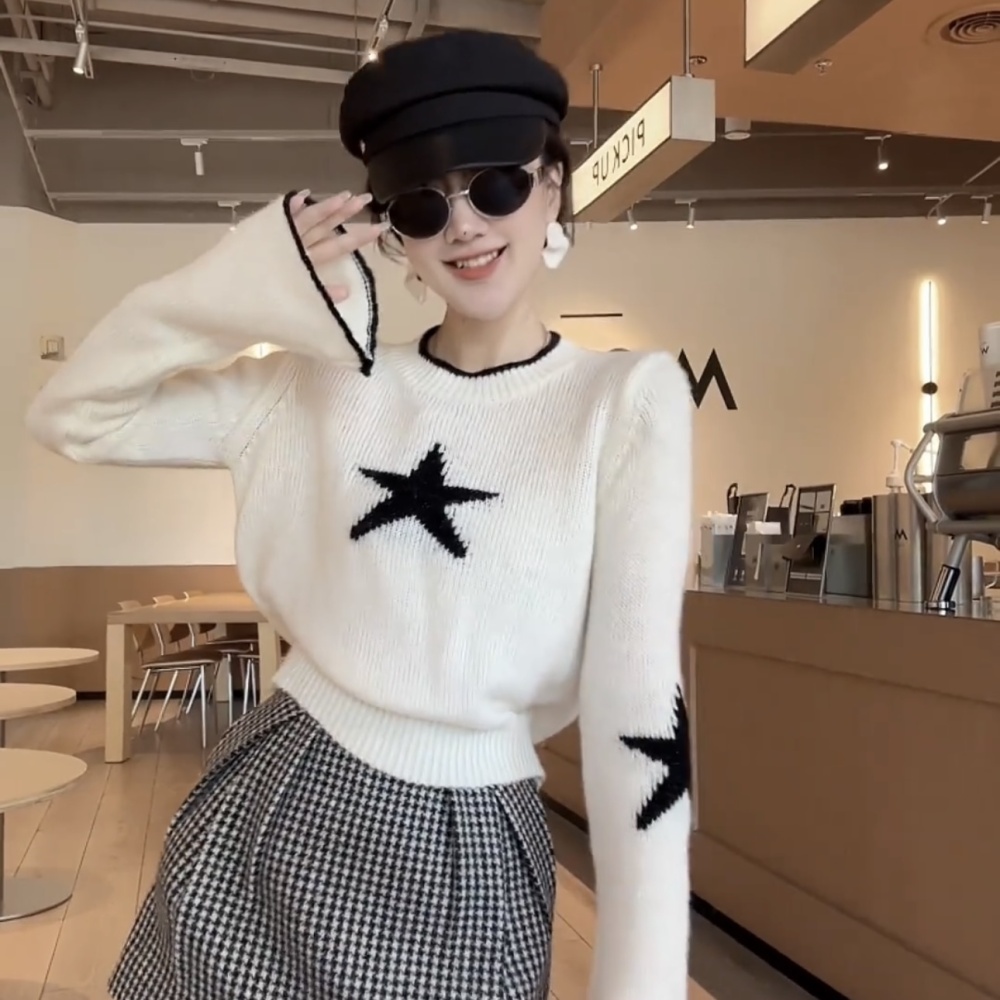 Show young sweater temperament tops for women
