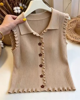 Wears outside sleeveless unique tops sling summer vest