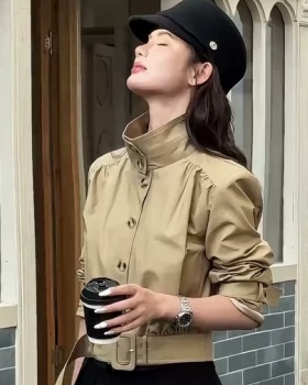 Single-breasted fashion autumn coat