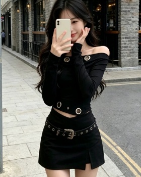 Spicegirl autumn tops fashion short skirt 2pcs set