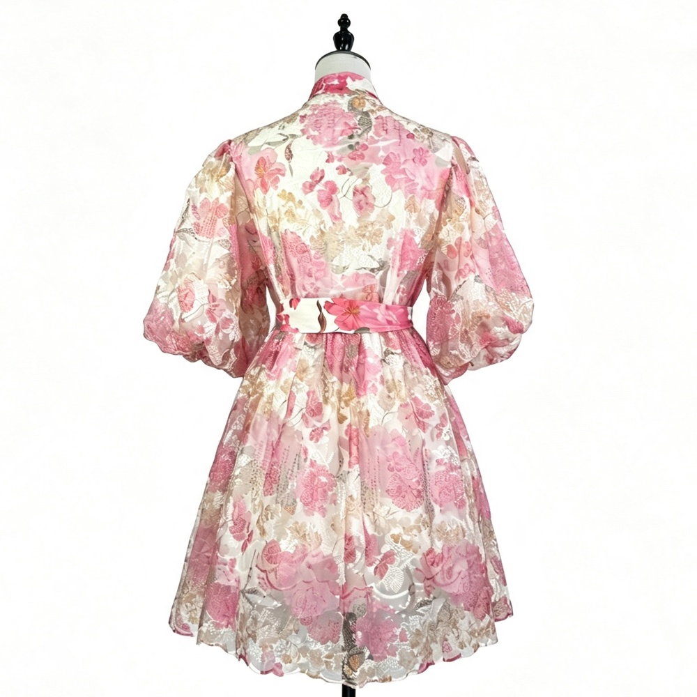 Court style France style lace T-back elegant ladies dress
