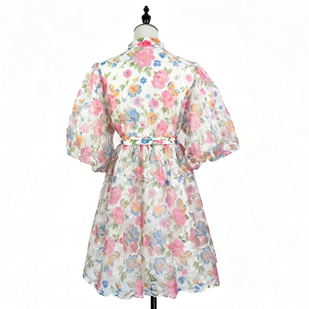 Court style France style lace T-back elegant ladies dress