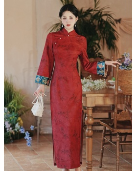 Bride maiden cheongsam retro dress