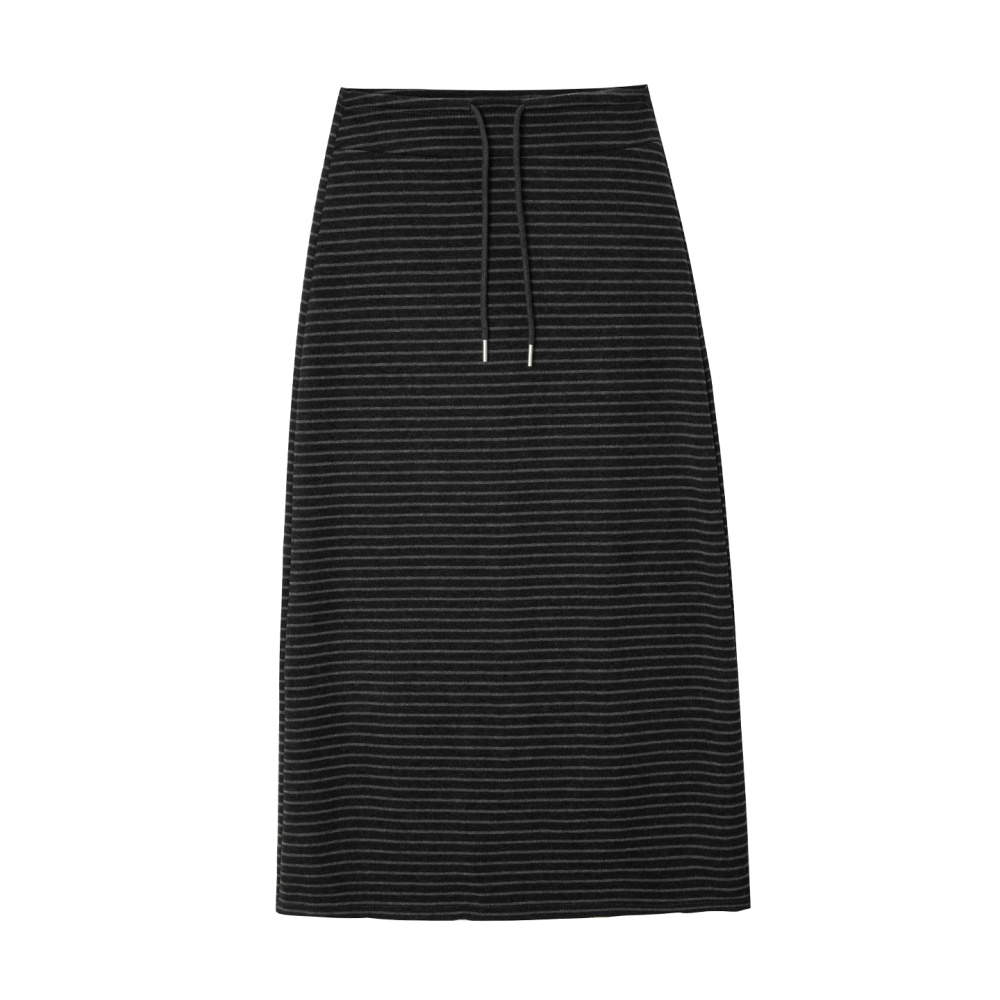 Lazy split long dress straight drape skirt for women