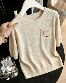 Chanelstyle T-shirt Western style sweater for women