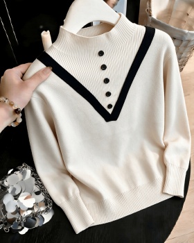 Slim bottoming sweater autumn and winter tops for women