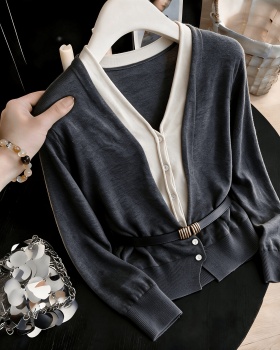 All-match thin sweater knitted cardigan for women