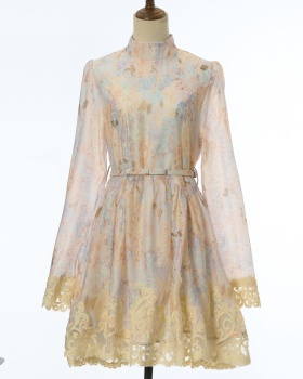 Autumn short long sleeve dress