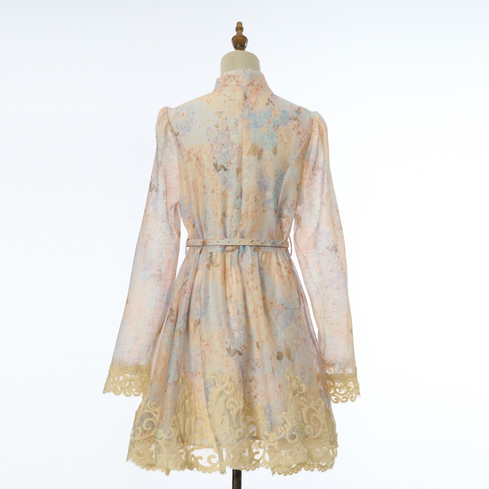 Autumn short long sleeve dress