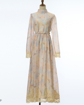 Long autumn long sleeve dress