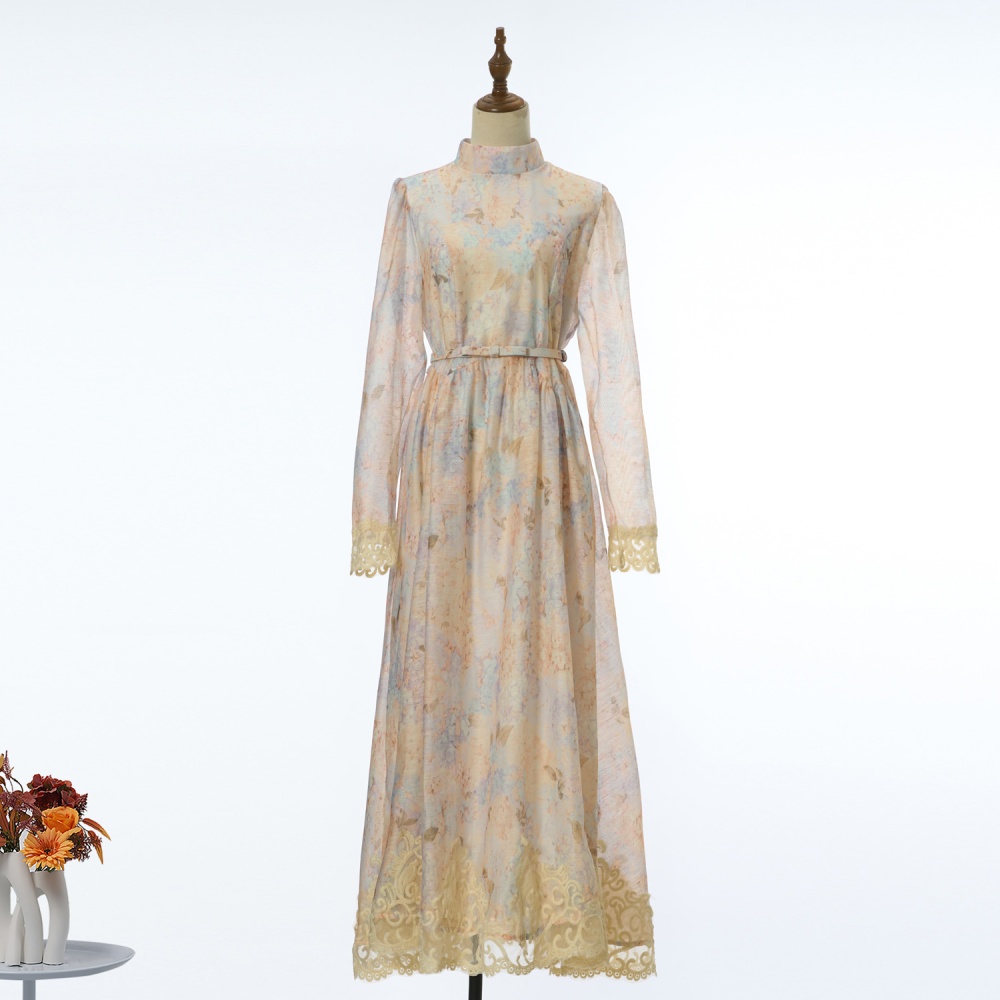 Long autumn long sleeve dress