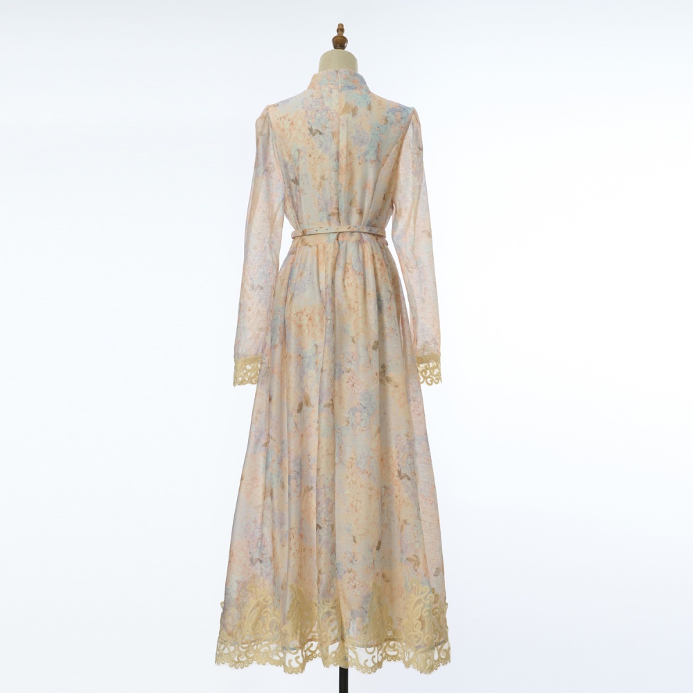 Long autumn long sleeve dress