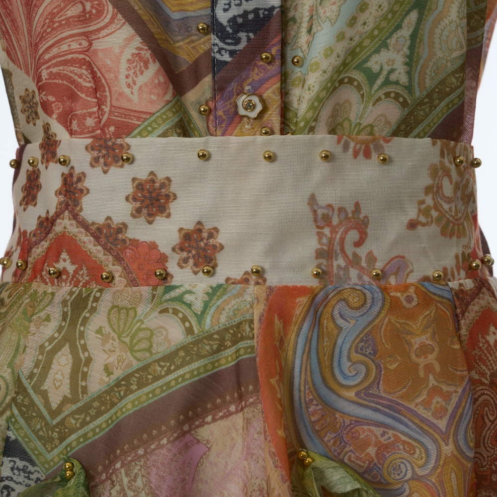 High waist printing tops long sleeve skirt a set
