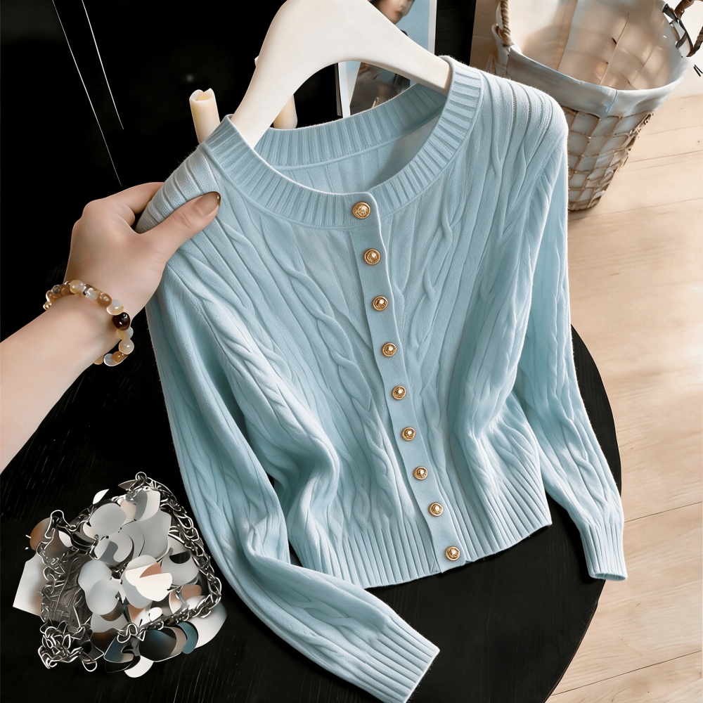 Autumn and winter lazy sweater chanelstyle cardigan for women