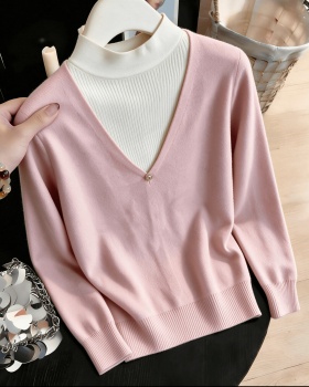 Ladies autumn and winter sweater temperament tops