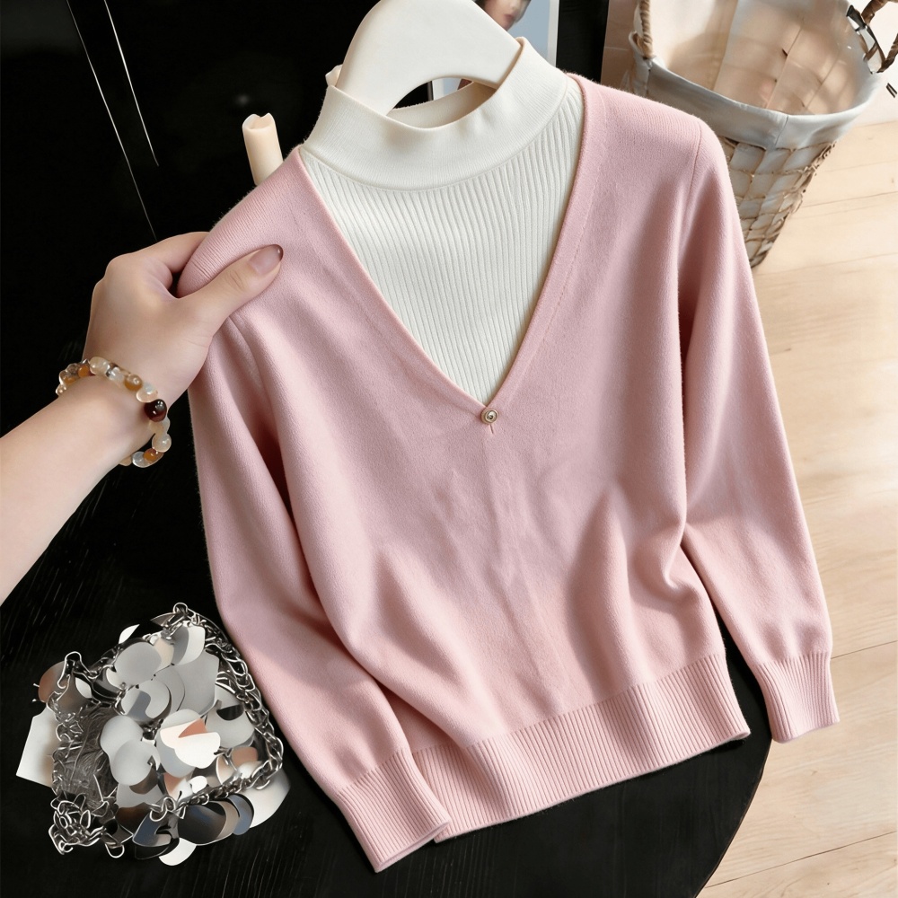 Ladies autumn and winter sweater temperament tops