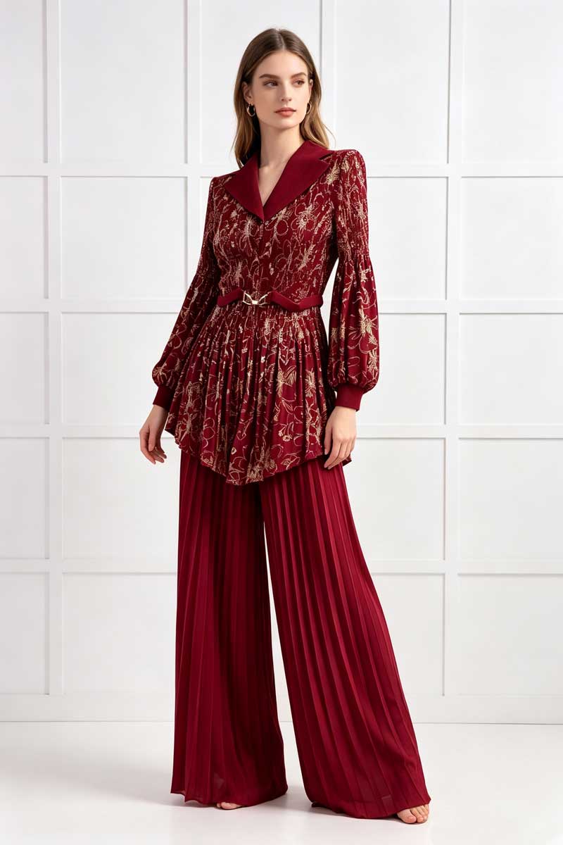 All-match tops lantern sleeve business suit for women