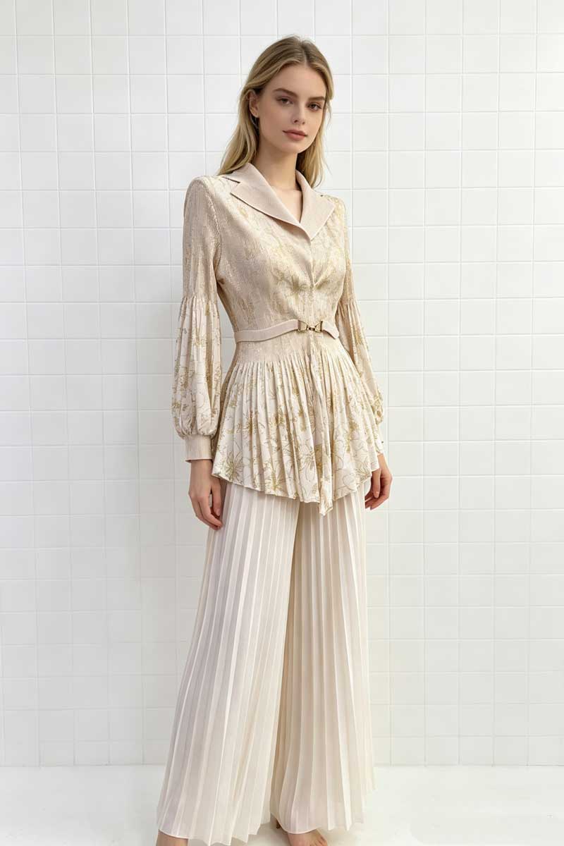 All-match tops lantern sleeve business suit for women