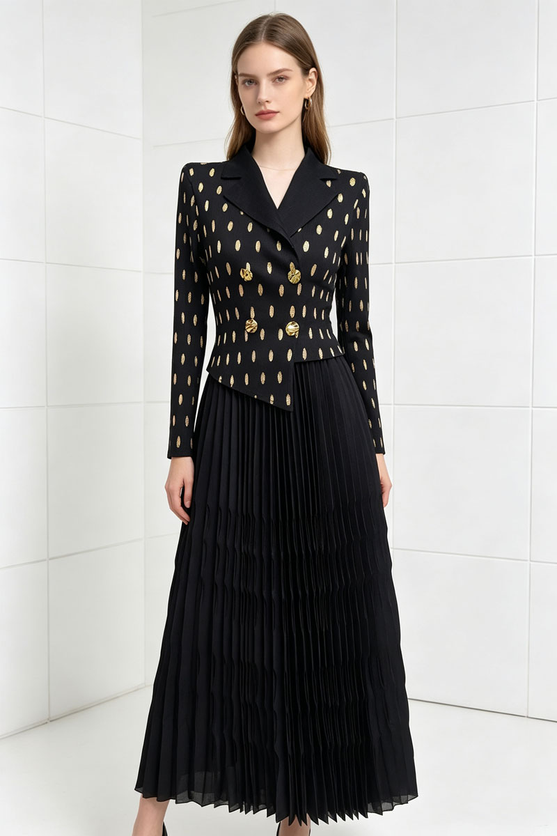Large yard long dress business suit for women