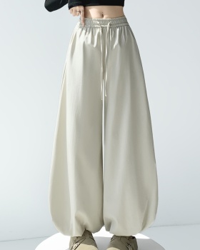 Bud drape loose pants autumn slim wide leg bloomers