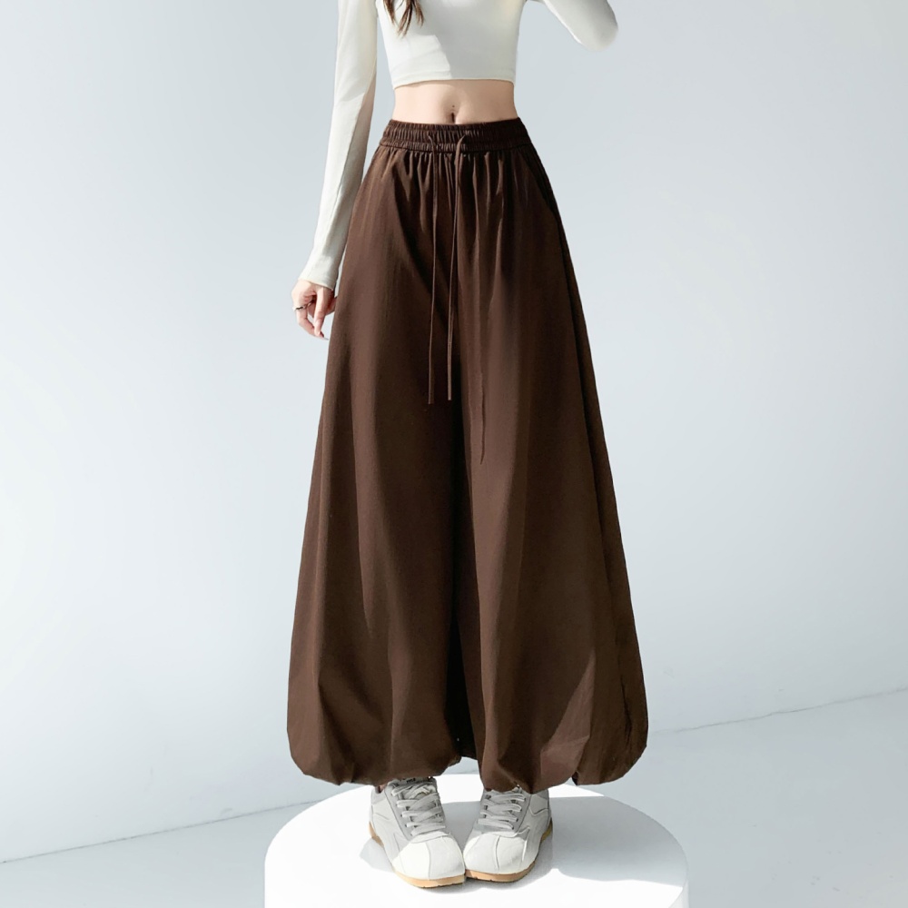 Bud drape loose pants autumn slim wide leg bloomers