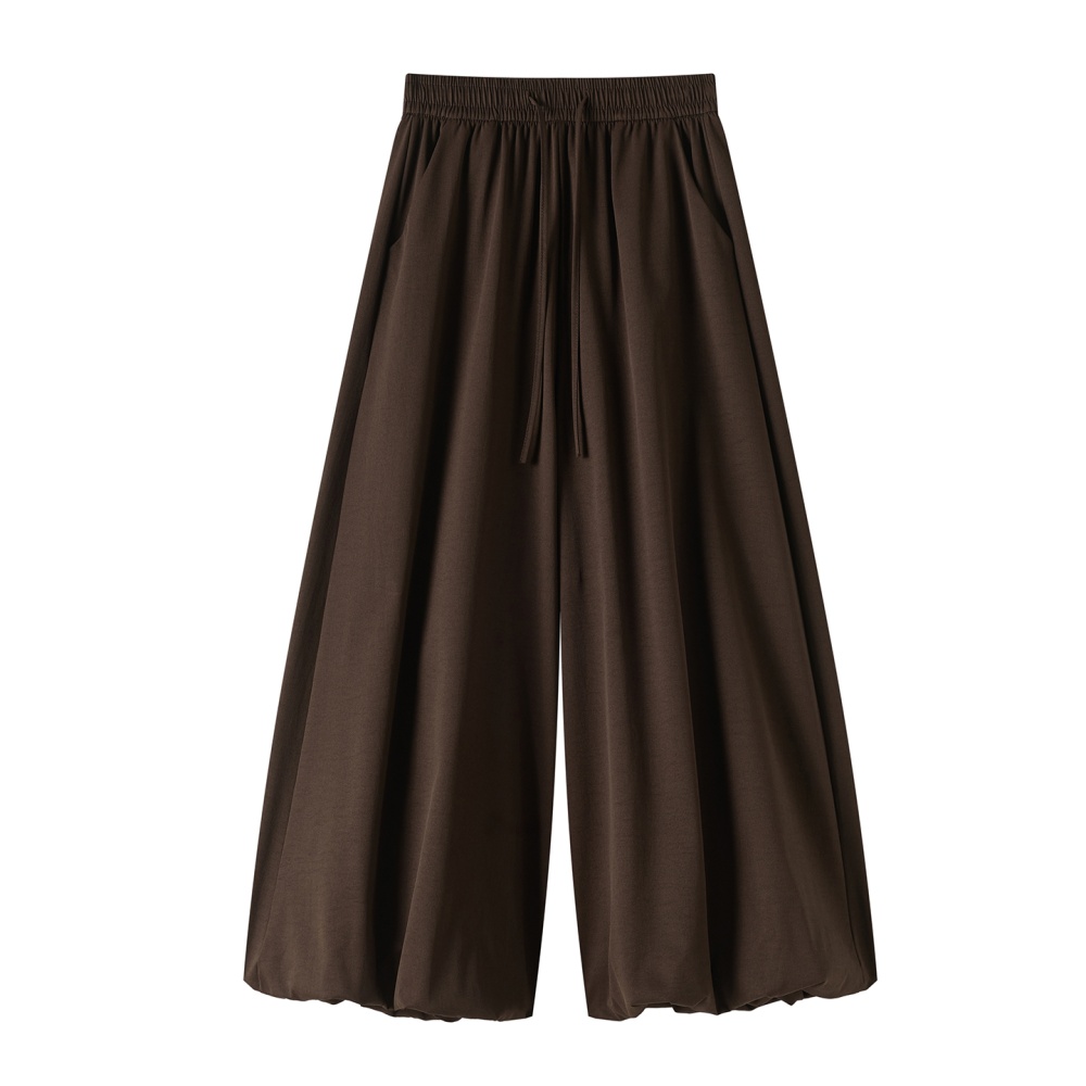 Bud drape loose pants autumn slim wide leg bloomers