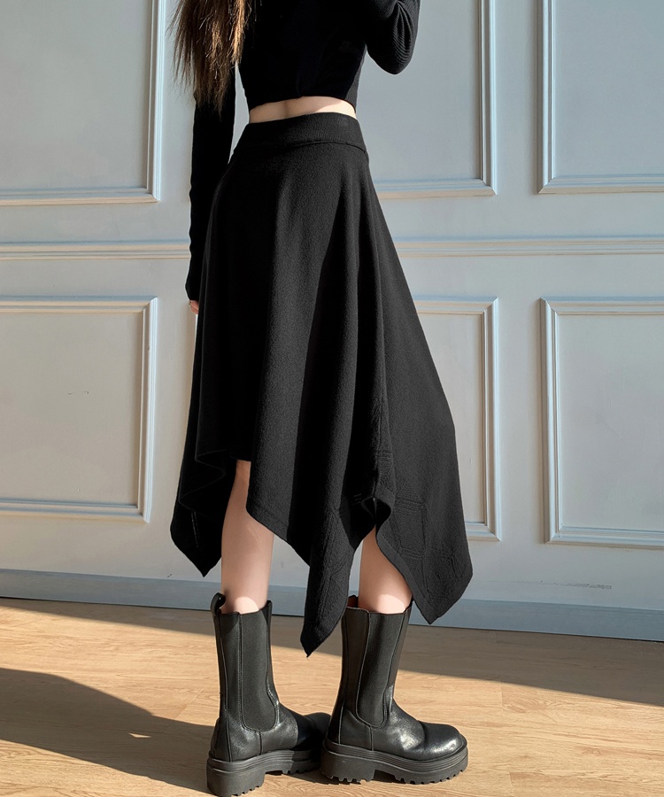 Slim high waist short skirt knitted skirt for women