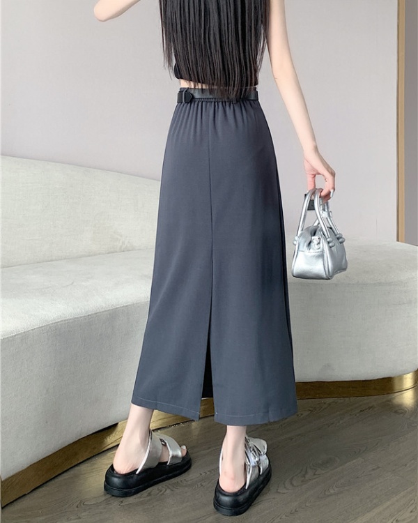 Elastic waist business suit long skirt for women