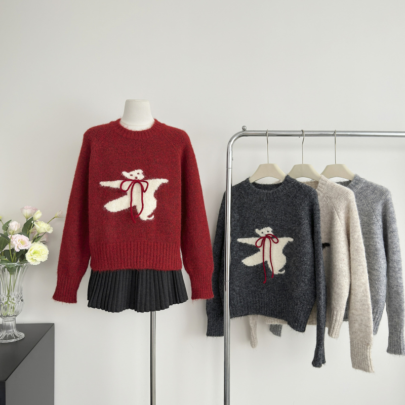 Autumn cubs tops Korean style sweater