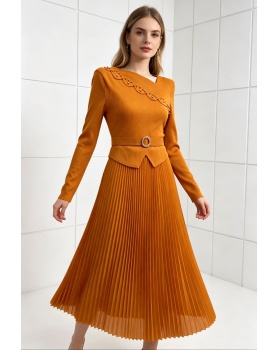 Wood ear temperament long dress loose dress for women