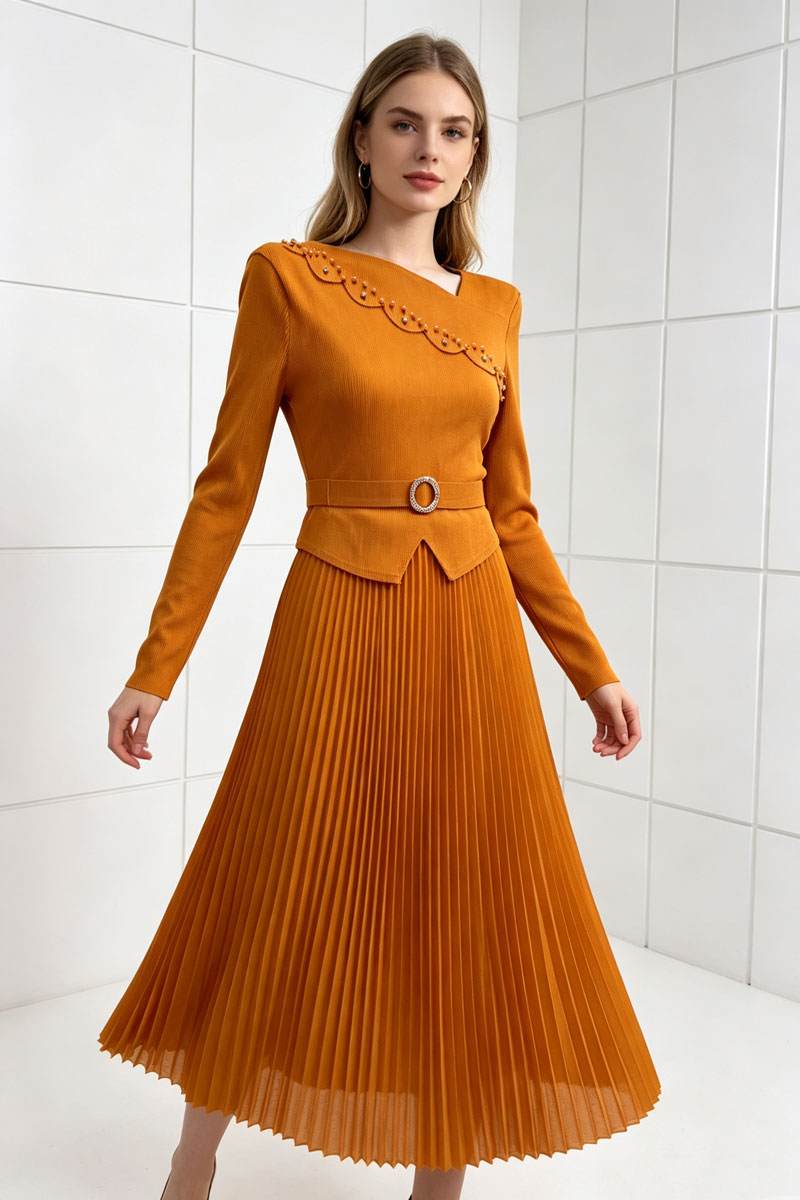 Wood ear temperament long dress loose dress for women