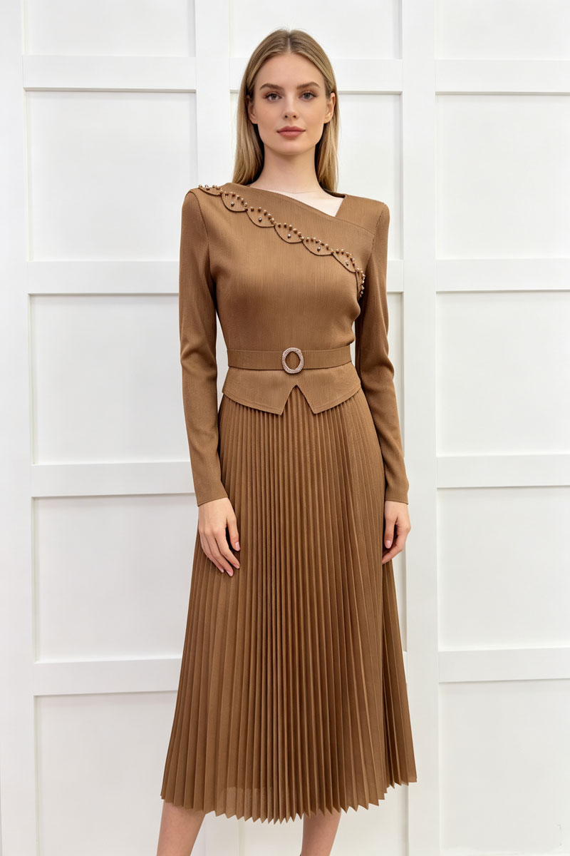 Wood ear temperament long dress loose dress for women