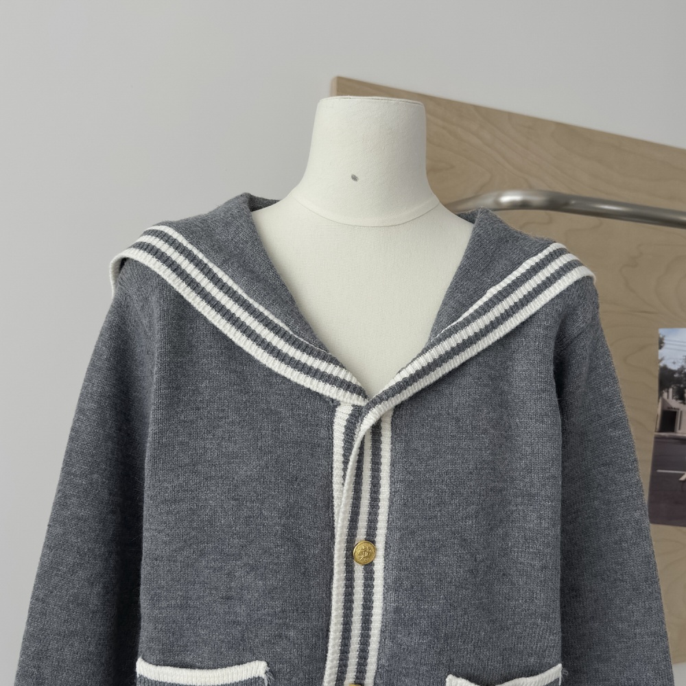 Show young skirt slim cardigan 2pcs set