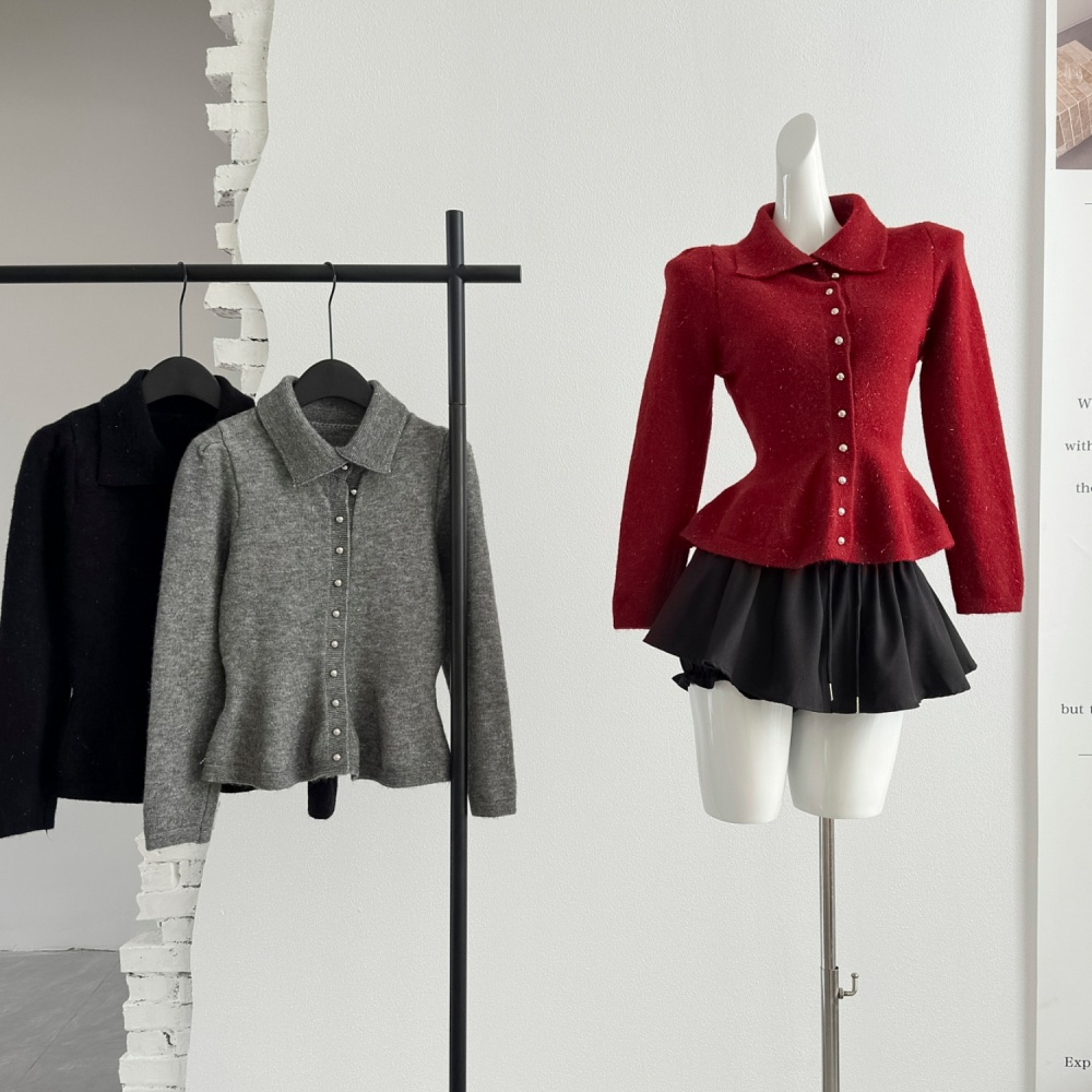 Chanelstyle sweater knitted cardigan for women