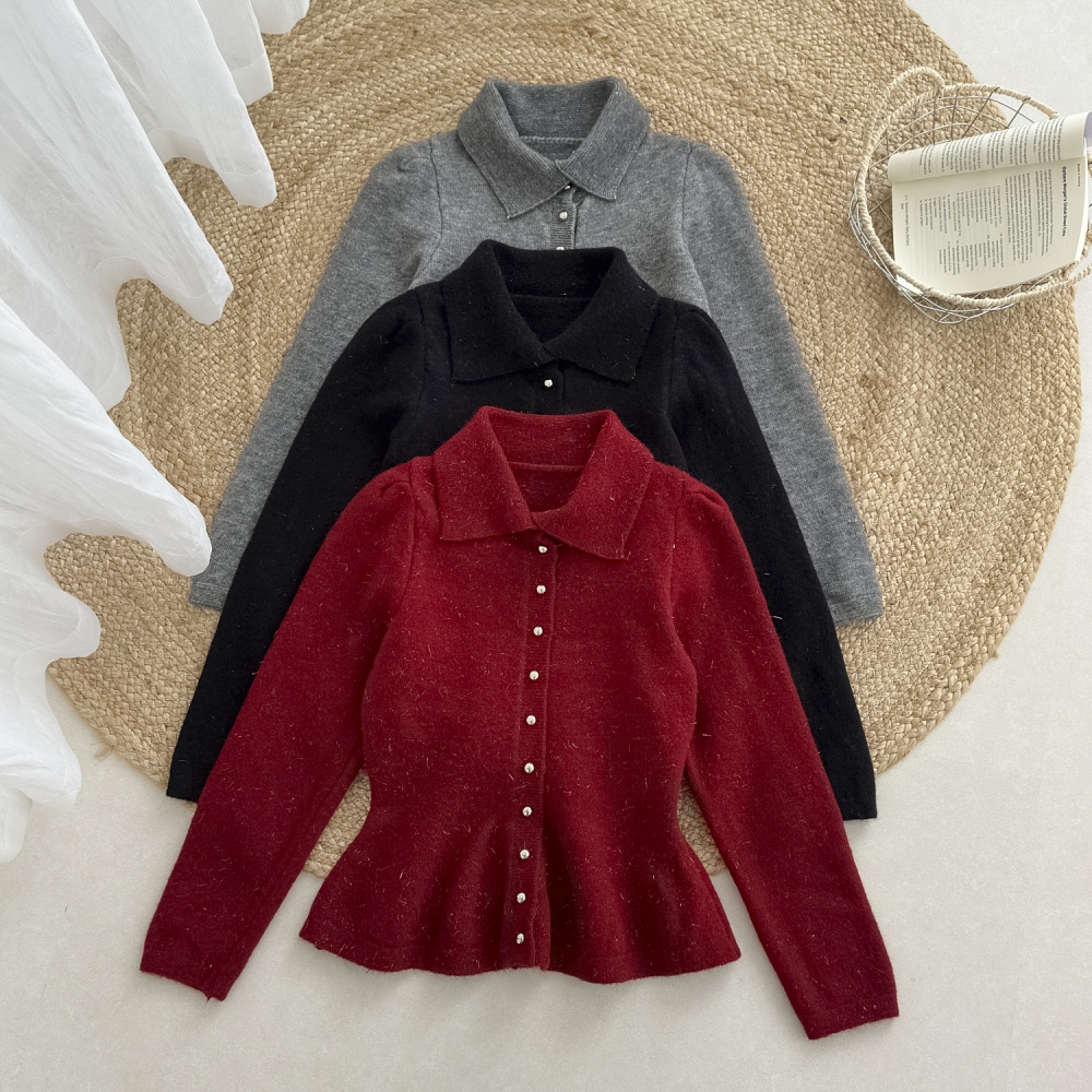 Chanelstyle sweater knitted cardigan for women
